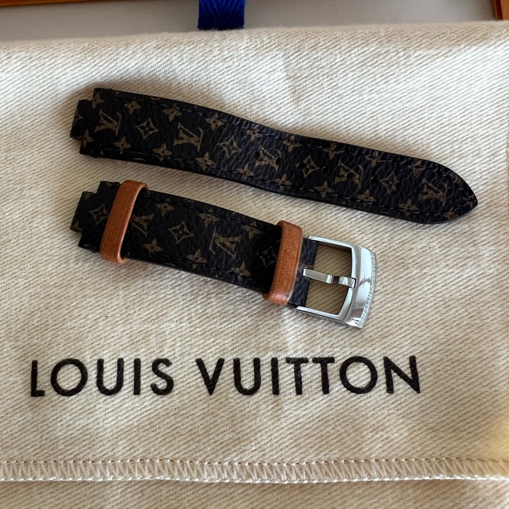 LOUIS VUITTON Tambour Monogram Watch Strap - Medium